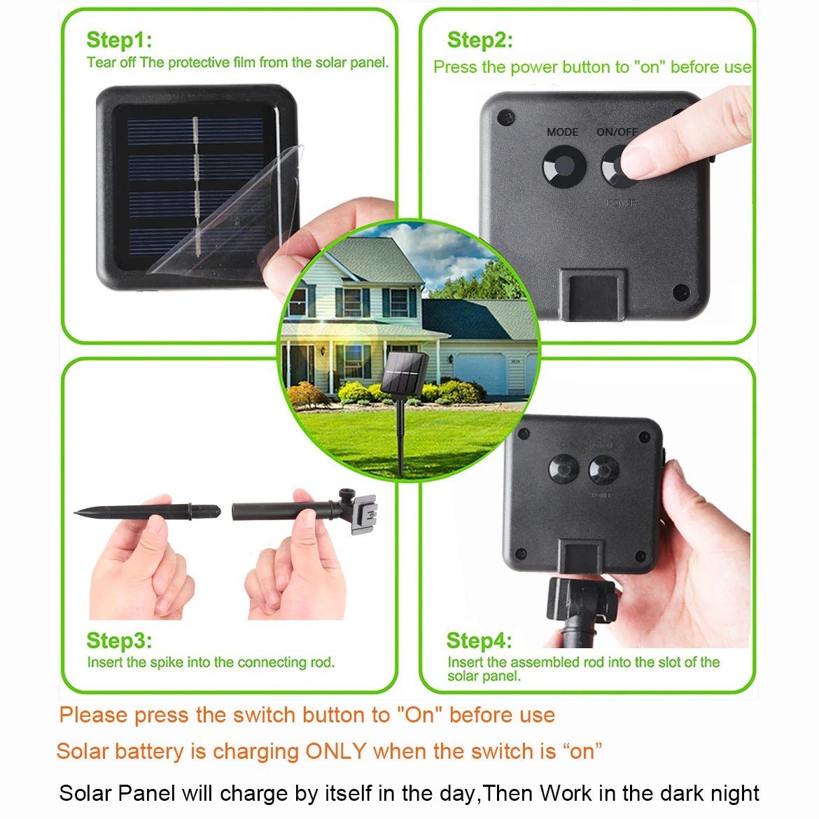 Solar LED Fairy Lights for Christmas, Garden & Camping Parties - silverfoxgoods